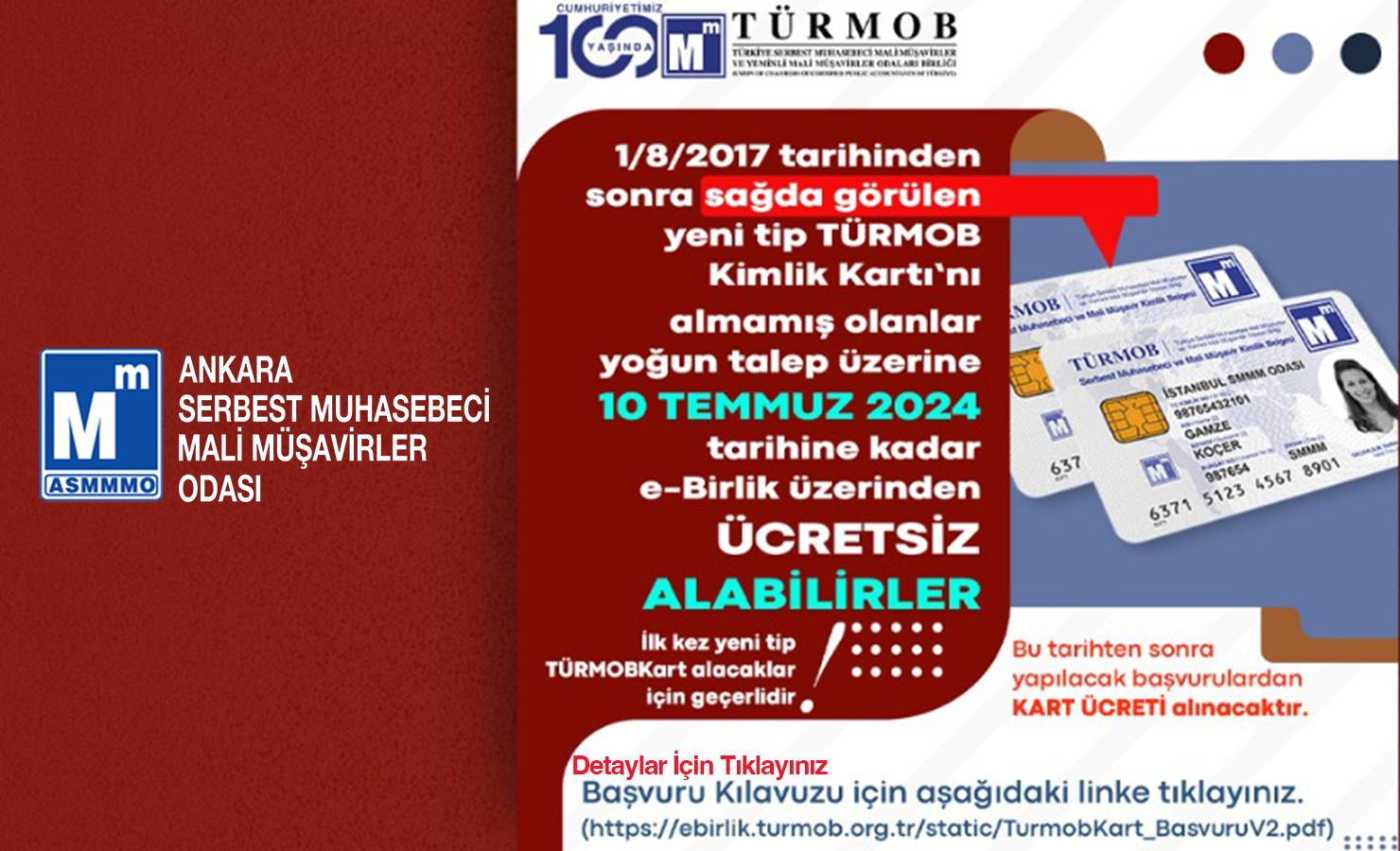 TÜRMOB Kimlik Kartı Hakkında Duyuru