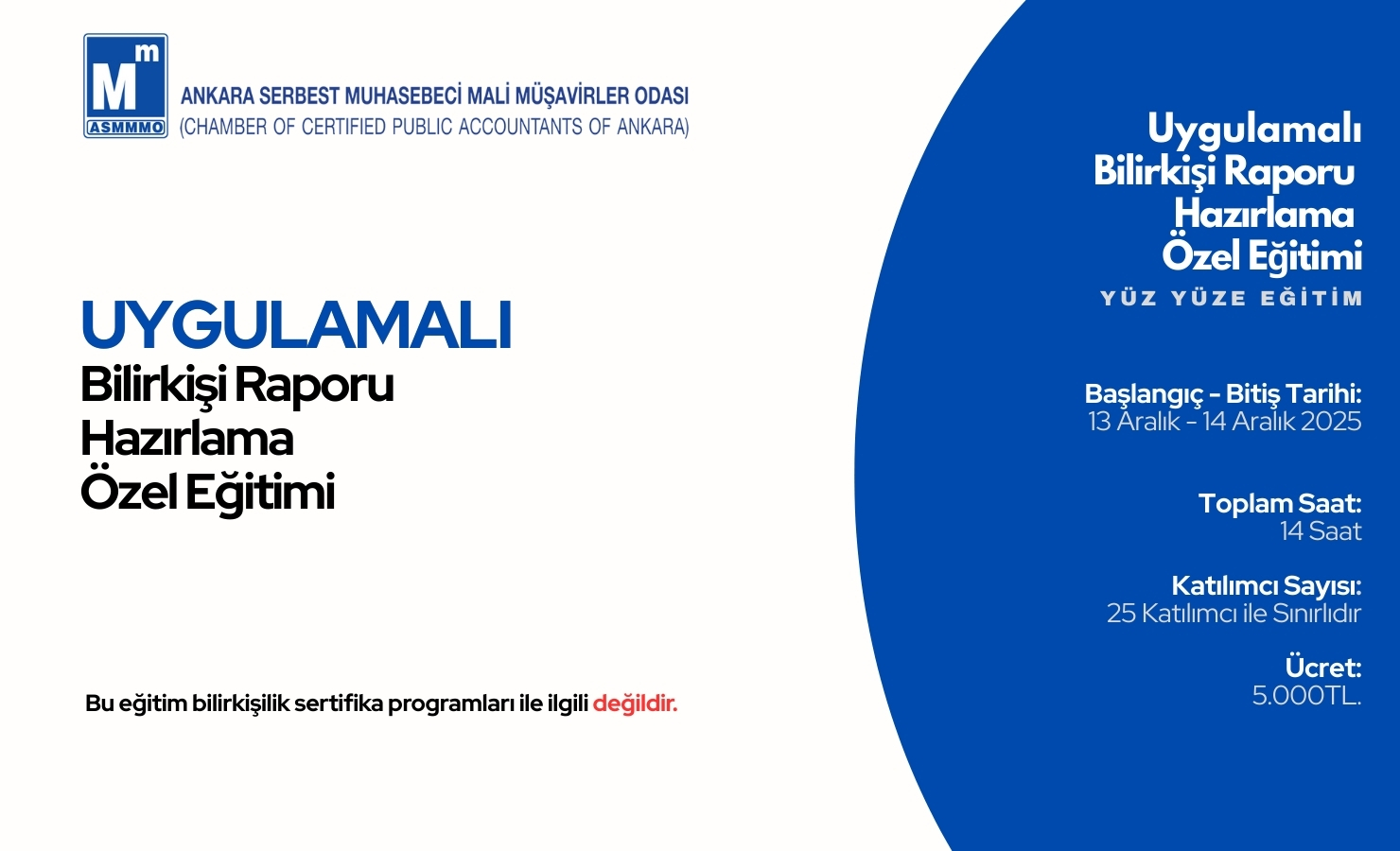 Kurs Programı ve Başvuru için Tıklayın.