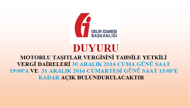 GİB DUYURUSU