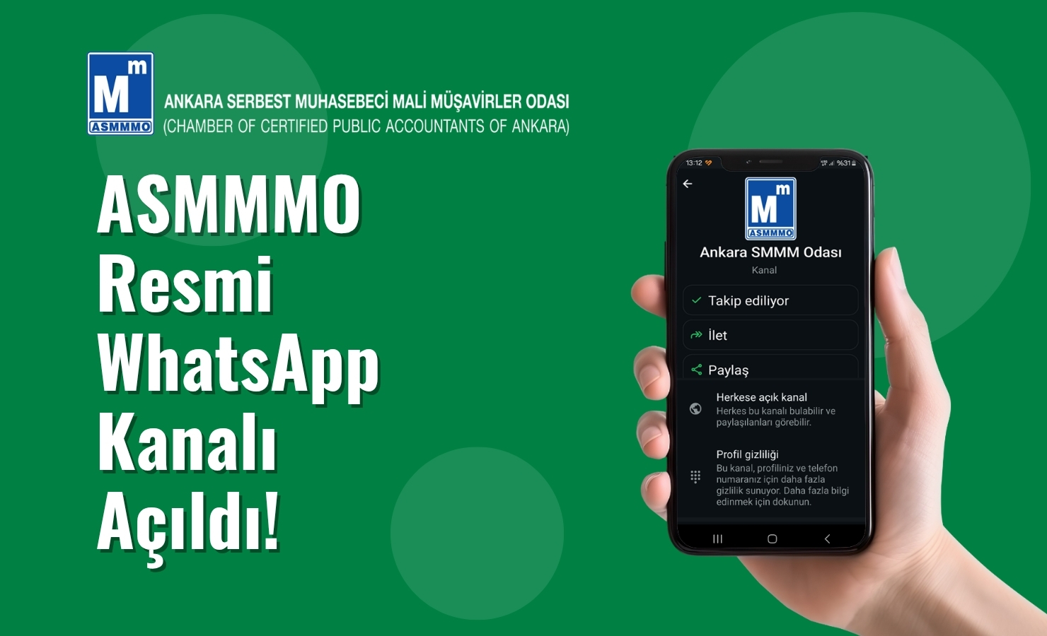 WHATSAPP KANALIMIZ AÇILDI