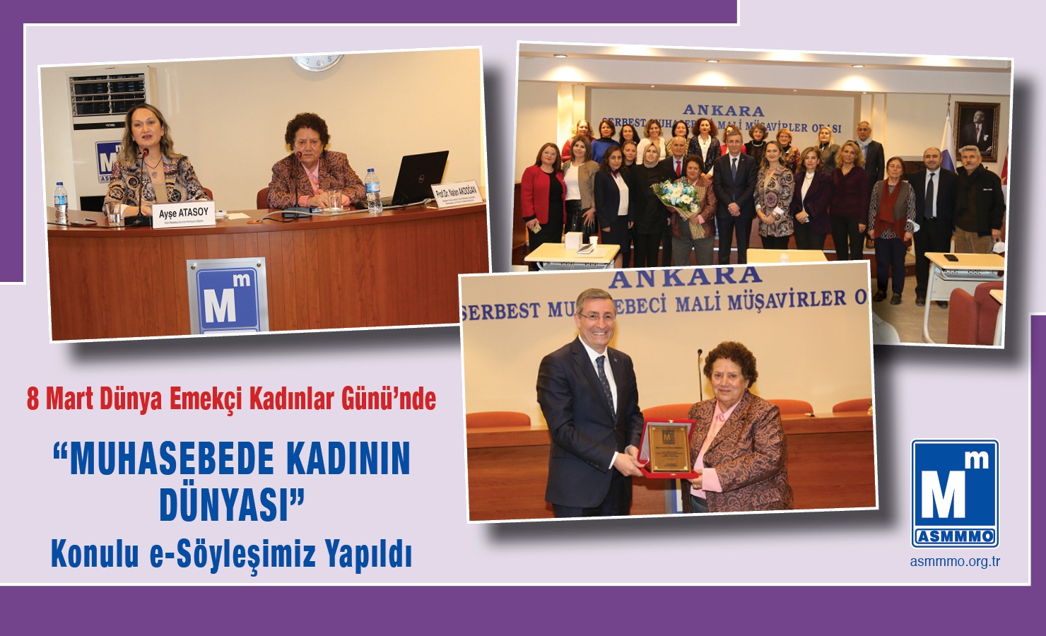 8 Mart Dünya Emekçi Kadınlar Günü'nde "Muhasebede Kadının Dünyası" Konulu e-Söyleşimiz Yapıldı.