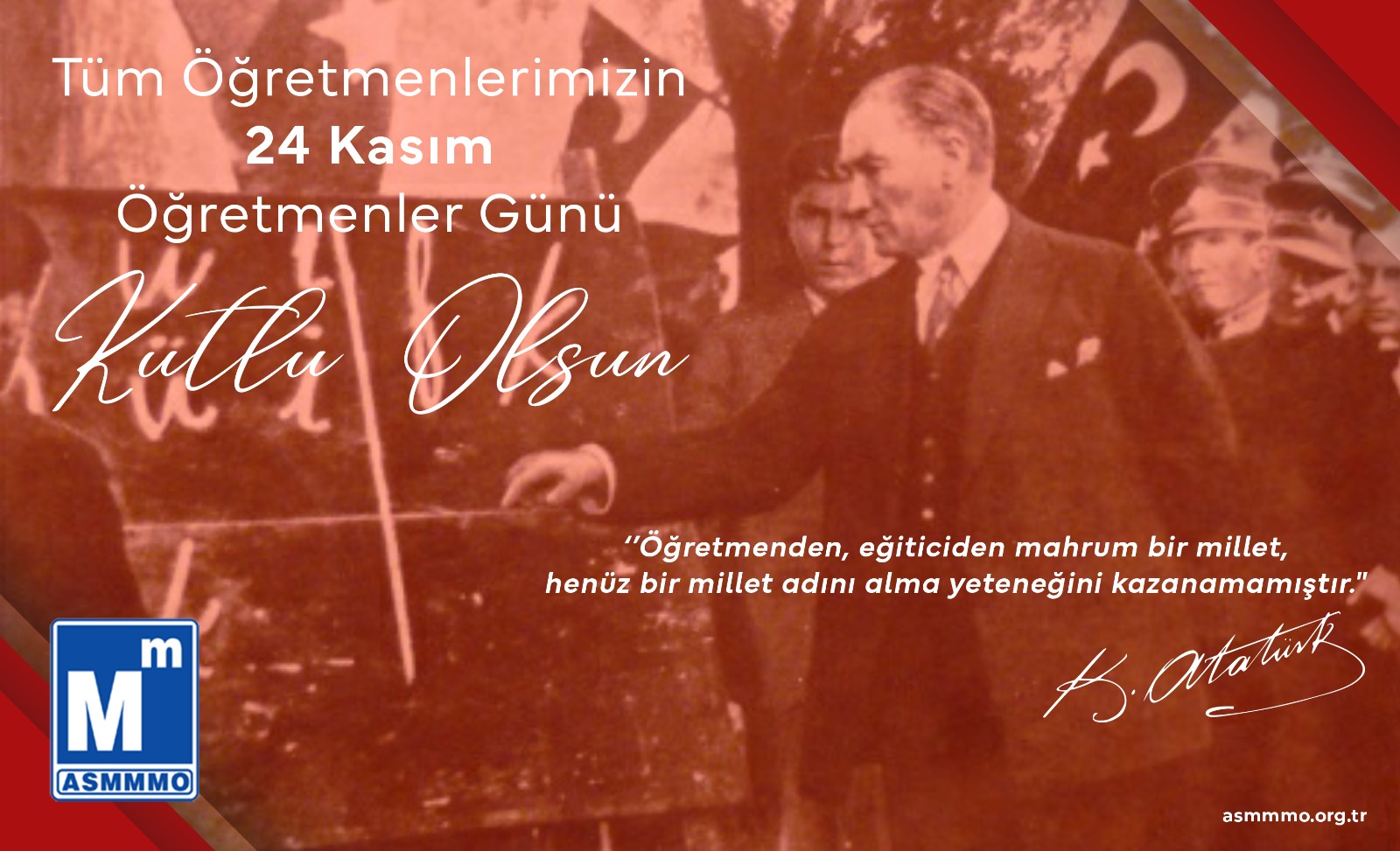 24 Kasım Öğretmenler Günü Kutlu Olsun