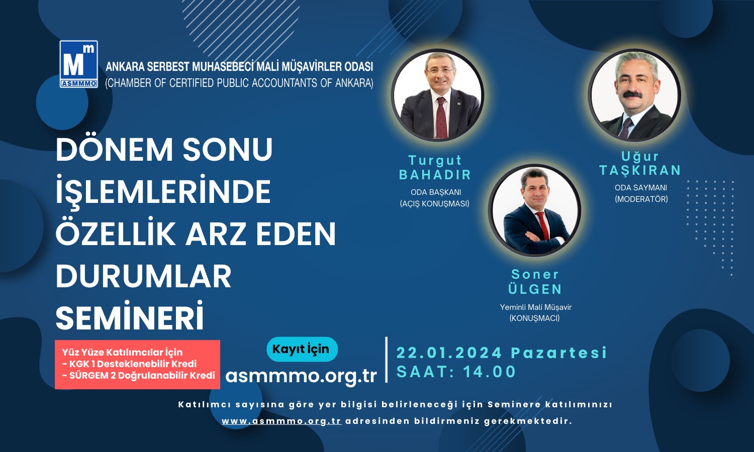 Dönem Sonu İşlemlerinde Özellik Arz Eden Durumlar Semineri