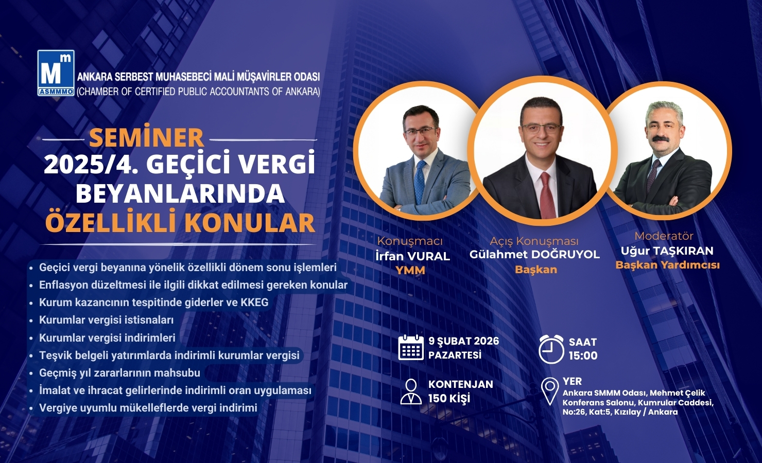 2025/4. GEÇİCİ VERGİ BEYANLARINDA ÖZELLİKLİ KONULAR