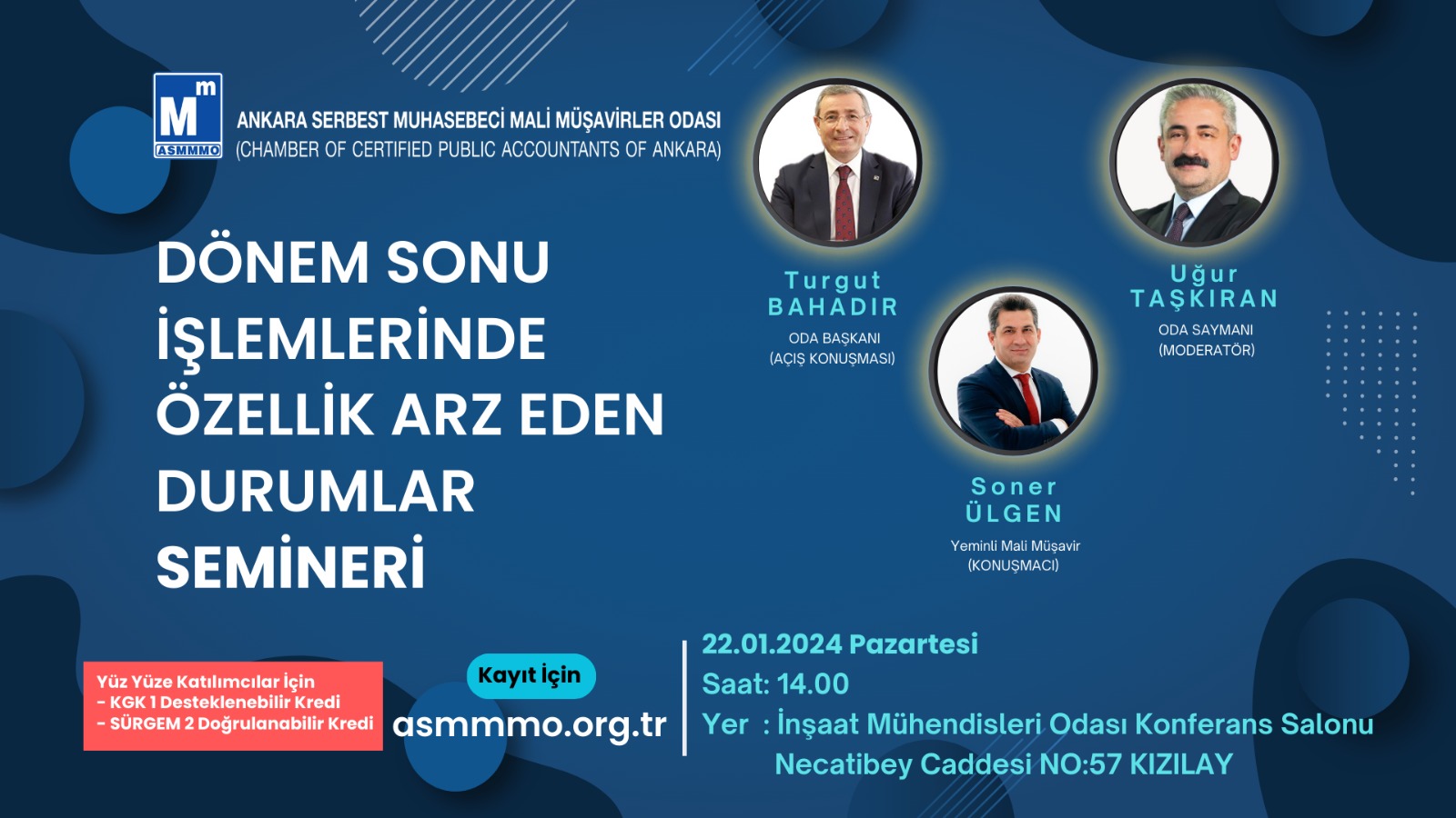 Dönem Sonu İşlemlerinde Özellik Arz Eden Durumlar Semineri
