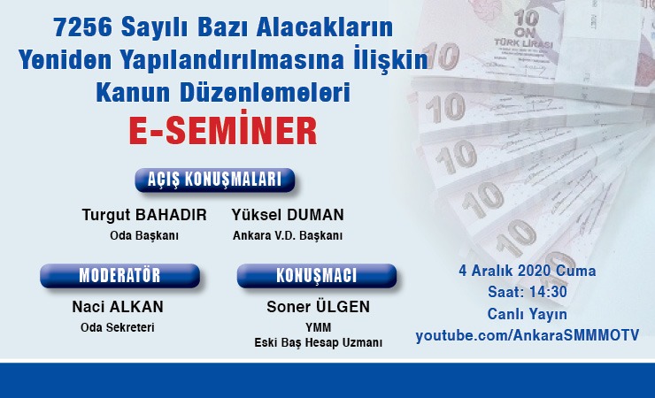 7256 Sayılı Bazı Alacakların Yeniden Yapılandırmasına İlişkin Kanun Düzenlemeleri e-Semineri