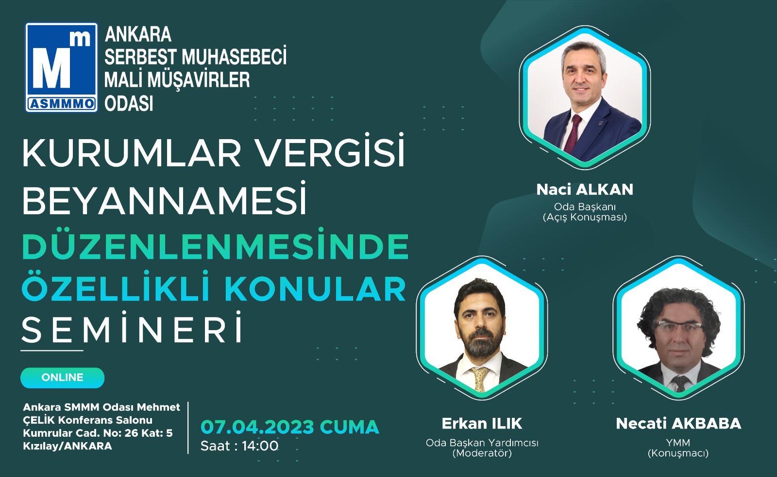 Kurumlar Vergisi Beyannamesi Düzenlenmesinde Özellikli Konular Semineri.